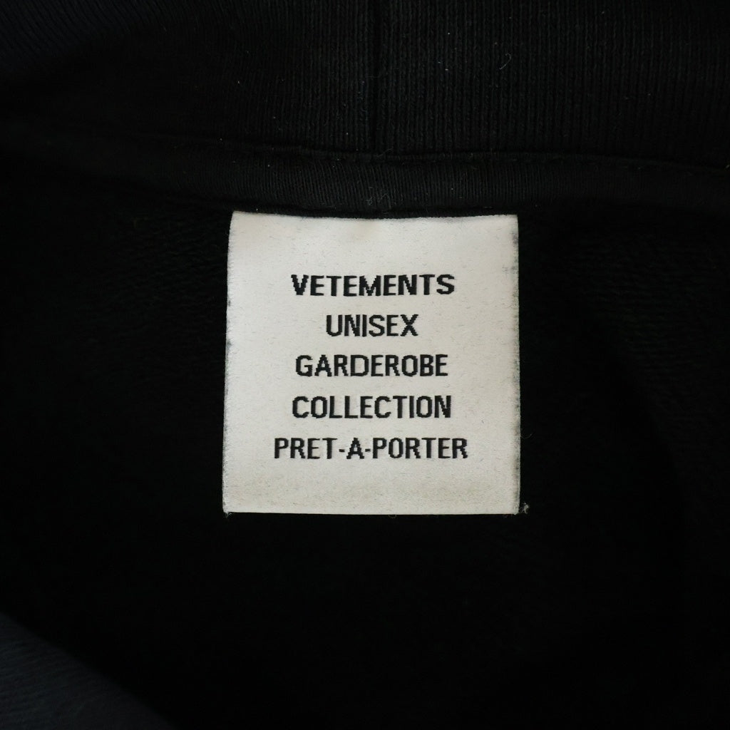 VETEMENTS(ヴェトモン) 22SS WORLD TOUR HOODIE ワールドツアーフーディー ブラック UE52TR470G