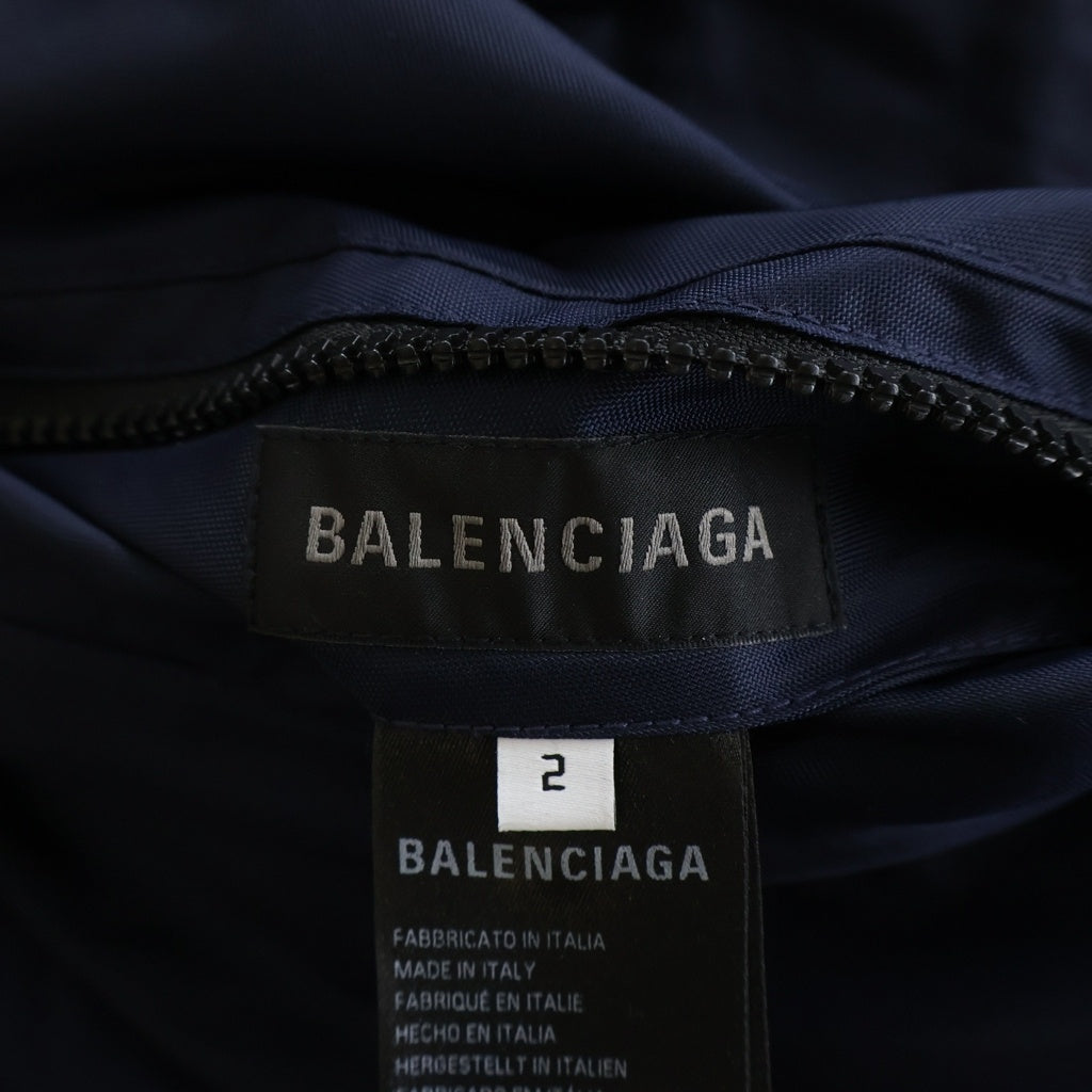BALENCIAGA(バレンシアガ) 24AW スポーツアイコンロゴ リバーシブル ダウンジャケット ブラック/ネイビー 808793 TR018