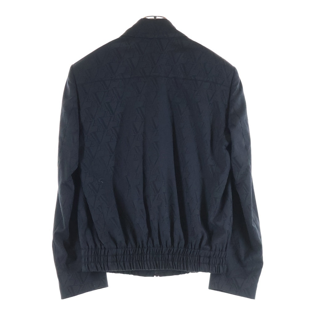 LOUIS VUITTON(ルイヴィトン) 24AW ロゴ総柄 ジップアップブルゾンジャケット ブラック RM242MF DLI HRFB1E