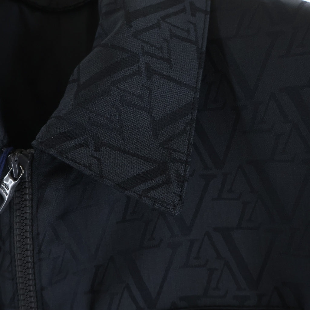 LOUIS VUITTON(ルイヴィトン) 24AW ロゴ総柄 ジップアップブルゾンジャケット ブラック RM242MF DLI HRFB1E