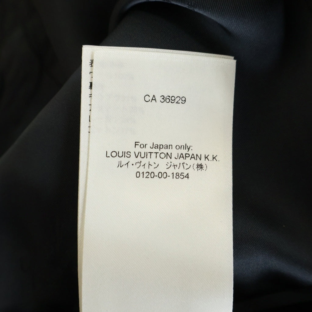 LOUIS VUITTON(ルイヴィトン) 24AW ロゴ総柄 ジップアップブルゾンジャケット ブラック RM242MF DLI HRFB1E