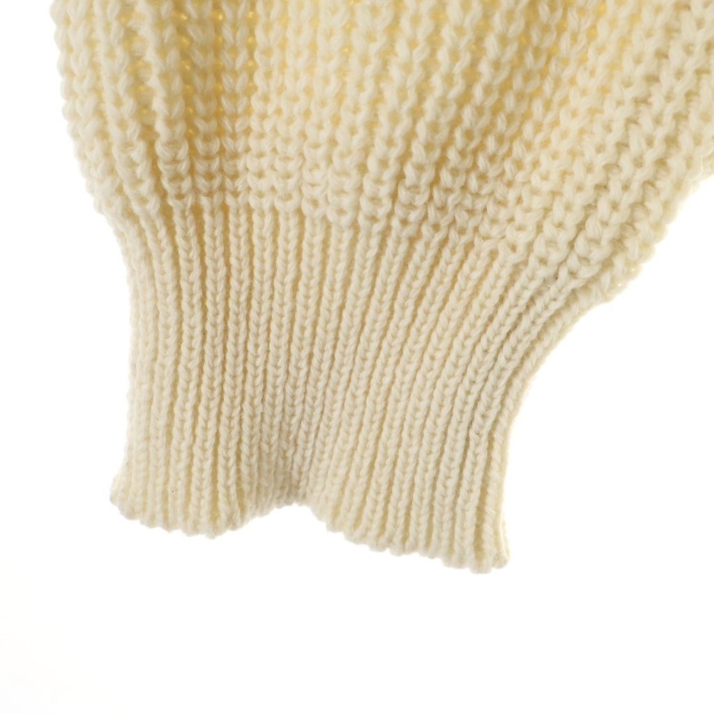 NO BRAND(ノーブランド) KANTA BY KANTA INOUE(カンタバイカンタイノウエ) 25AW MUSCLE KNIT SWEATER マッスル オーバーサイズ ウールニットセーター ベージュ KT2514