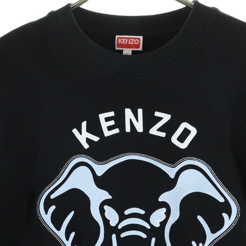 KENZO(ケンゾー) 24SS フロントグラフィックプリント スウェットトレーナー ブラック FE55SW1884MF