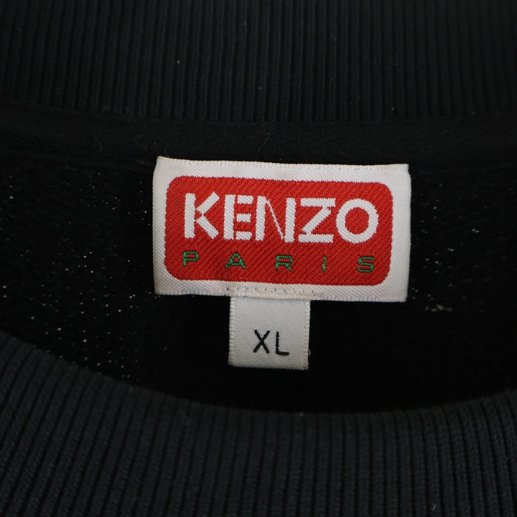 KENZO(ケンゾー) 24SS フロントグラフィックプリント スウェットトレーナー ブラック FE55SW1884MF