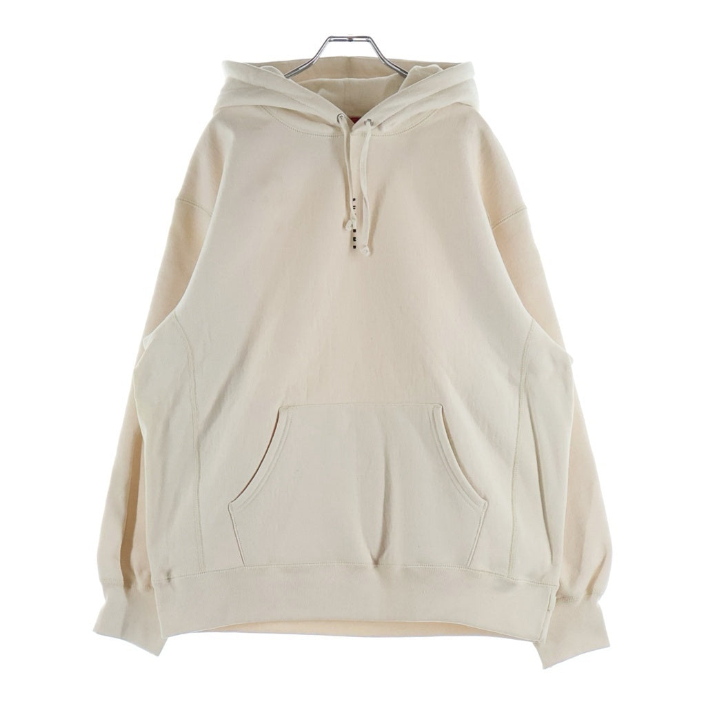 SUPREME(シュプリーム) 20AW Micro Logo Hooded Sweatshirt マイクロロゴフーディー スウェットシャツ プルオーバーパーカー アイボリー