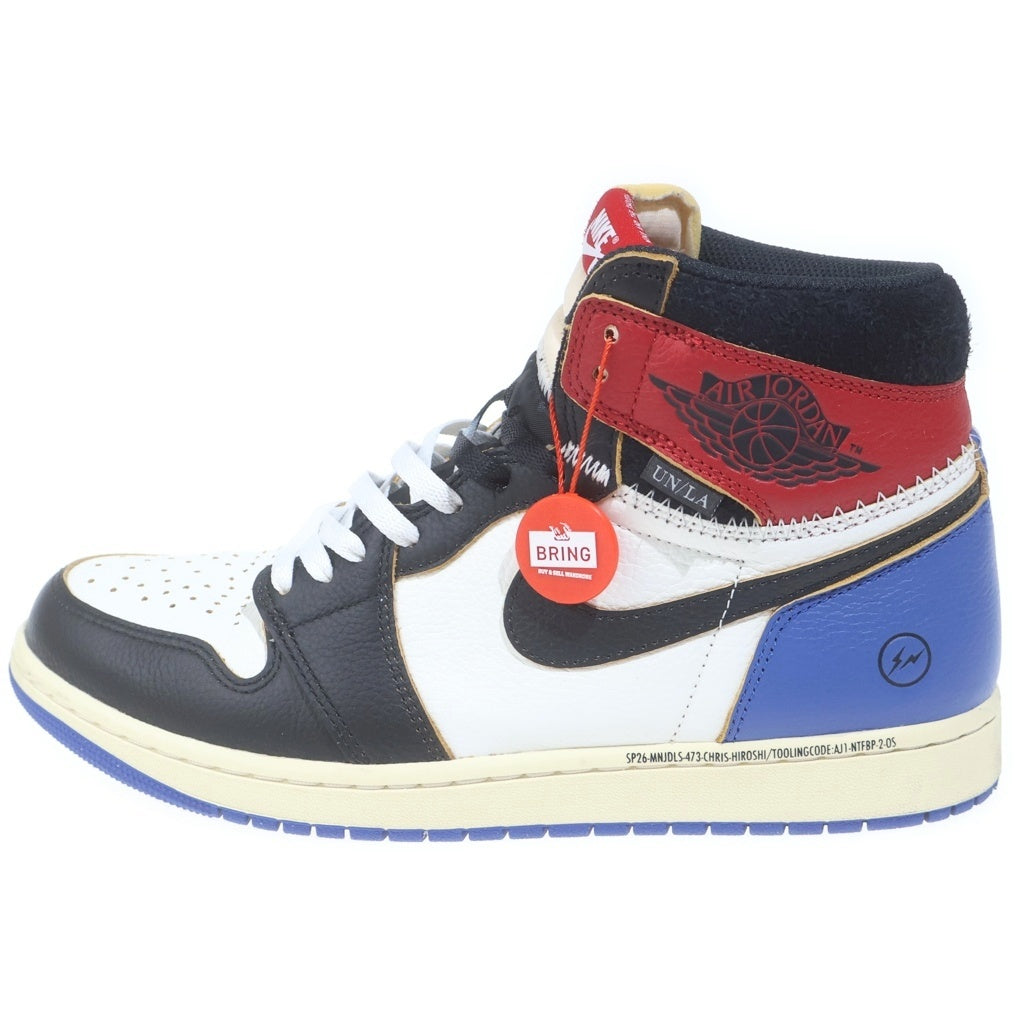 NIKE(ナイキ) ×fragment design ×UNION AIR JOUDAN 1 HIGH OG エアジョーダン1 フラグメントデザイン ユニオン ハイカットスニーカー マルチ US10.5/28.5cm IO7847-002