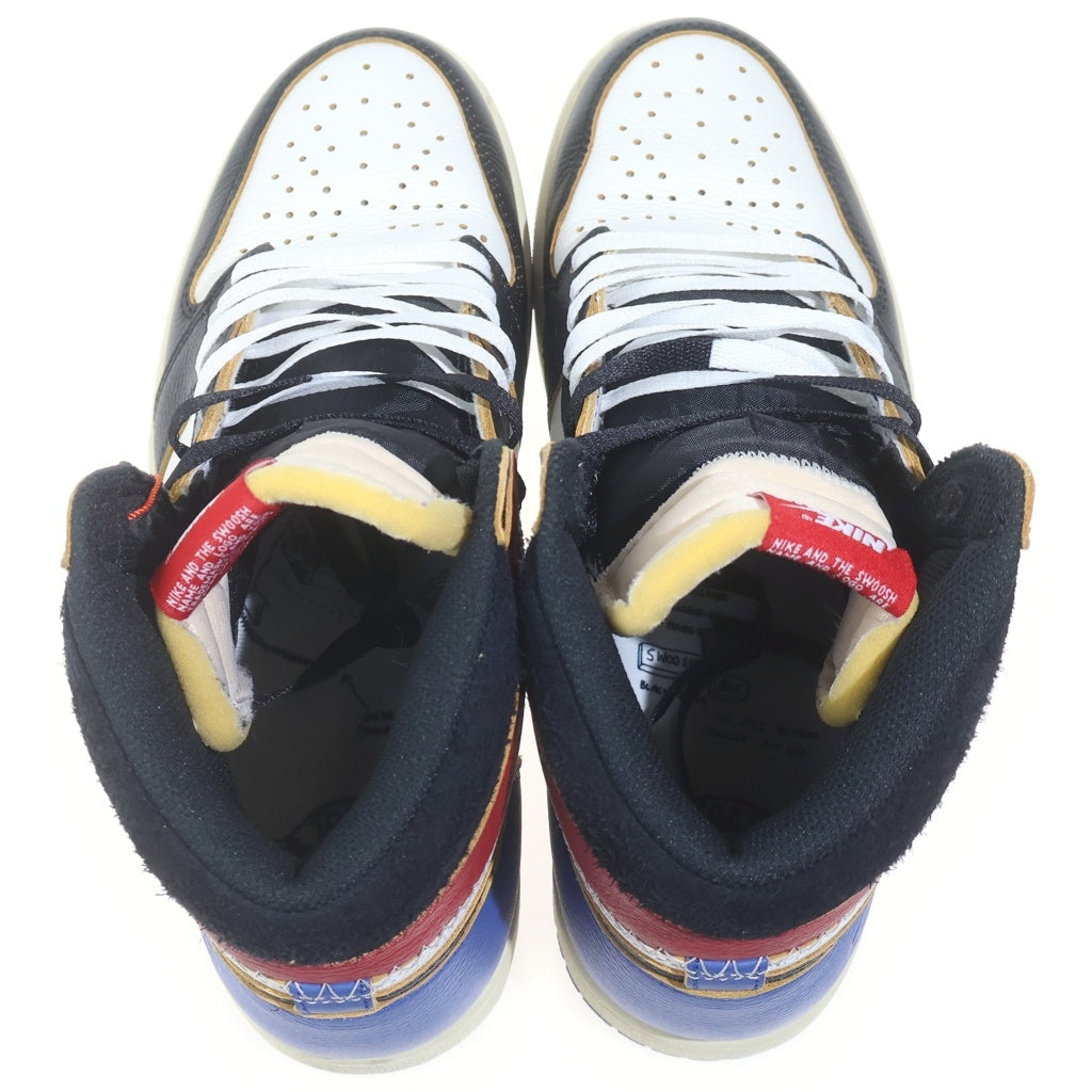 NIKE(ナイキ) ×fragment design ×UNION AIR JOUDAN 1 HIGH OG エアジョーダン1 フラグメントデザイン ユニオン ハイカットスニーカー マルチ US10.5/28.5cm IO7847-002