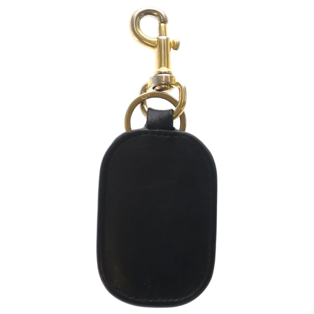 VALENTINO(ヴァレンティノ) Logo Keychain ロゴ キーリング ブラック/ゴールド