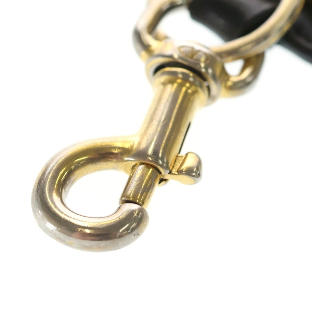 VALENTINO(ヴァレンティノ) Logo Keychain ロゴ キーリング ブラック/ゴールド