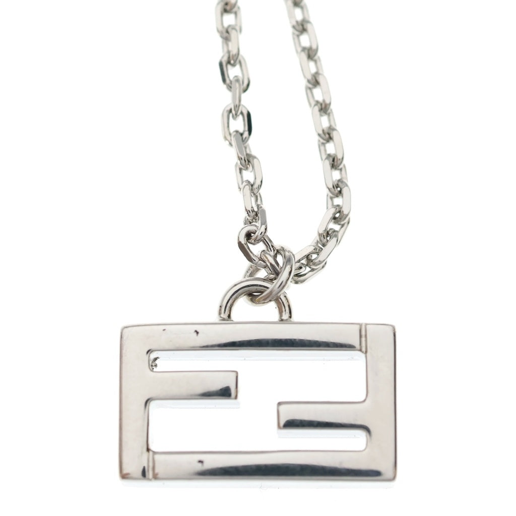 FENDI(フェンディ) FFロゴ ネックレス シルバー レディース