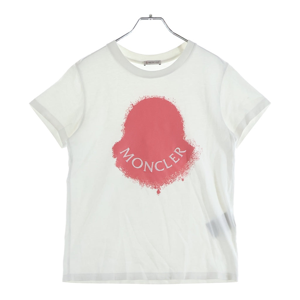 MONCLER(モンクレール) ロゴプリント半袖Tシャツ カットソー ホワイト 