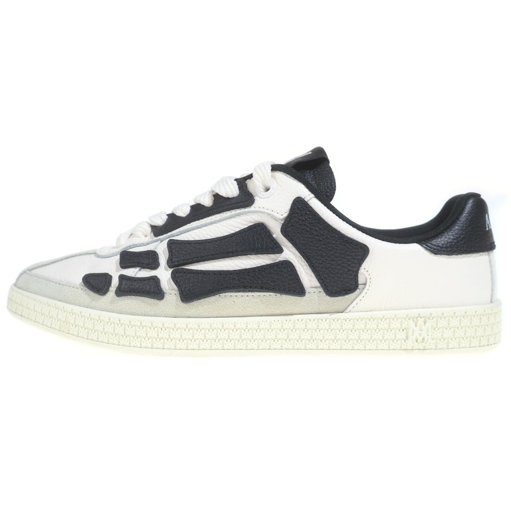 AMIRI(アミリ) PACIFIC BONES パシフィックボーンズ レザーローカットスニーカー ブラック/ホワイト AMFOSR1126-001