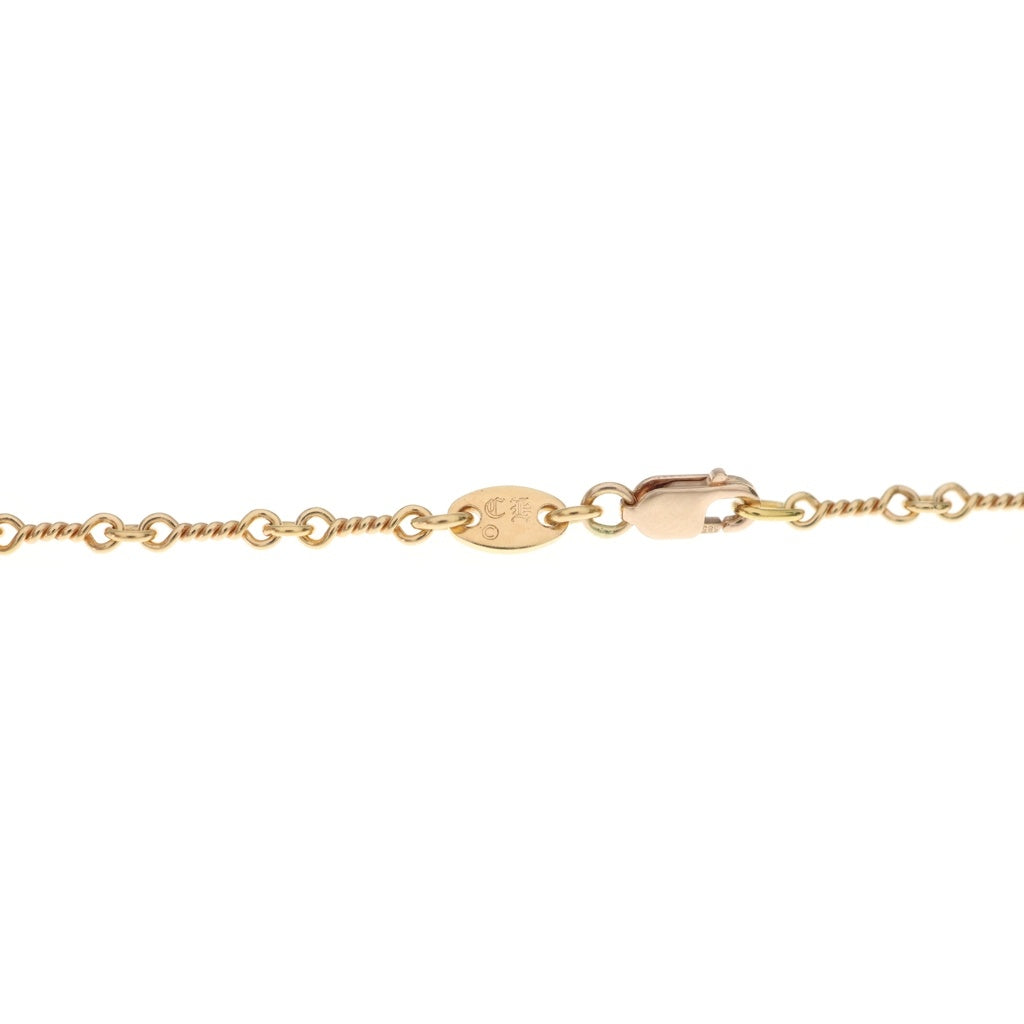 CHROME HEARTS(クロムハーツ) 22K NECKCHAIN T20 ツイストチェーンネックレス 20inch ゴールド BCA015