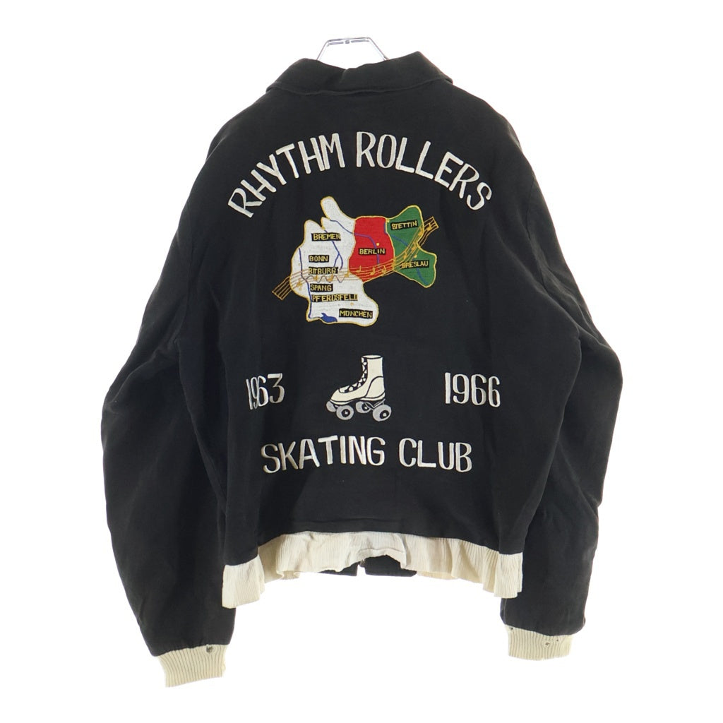 VINTAGE(ヴィンテージ) 60s RHYTHM ROLLERS SKATING CLUB ジャーマンスーベニアジャケット ブラック