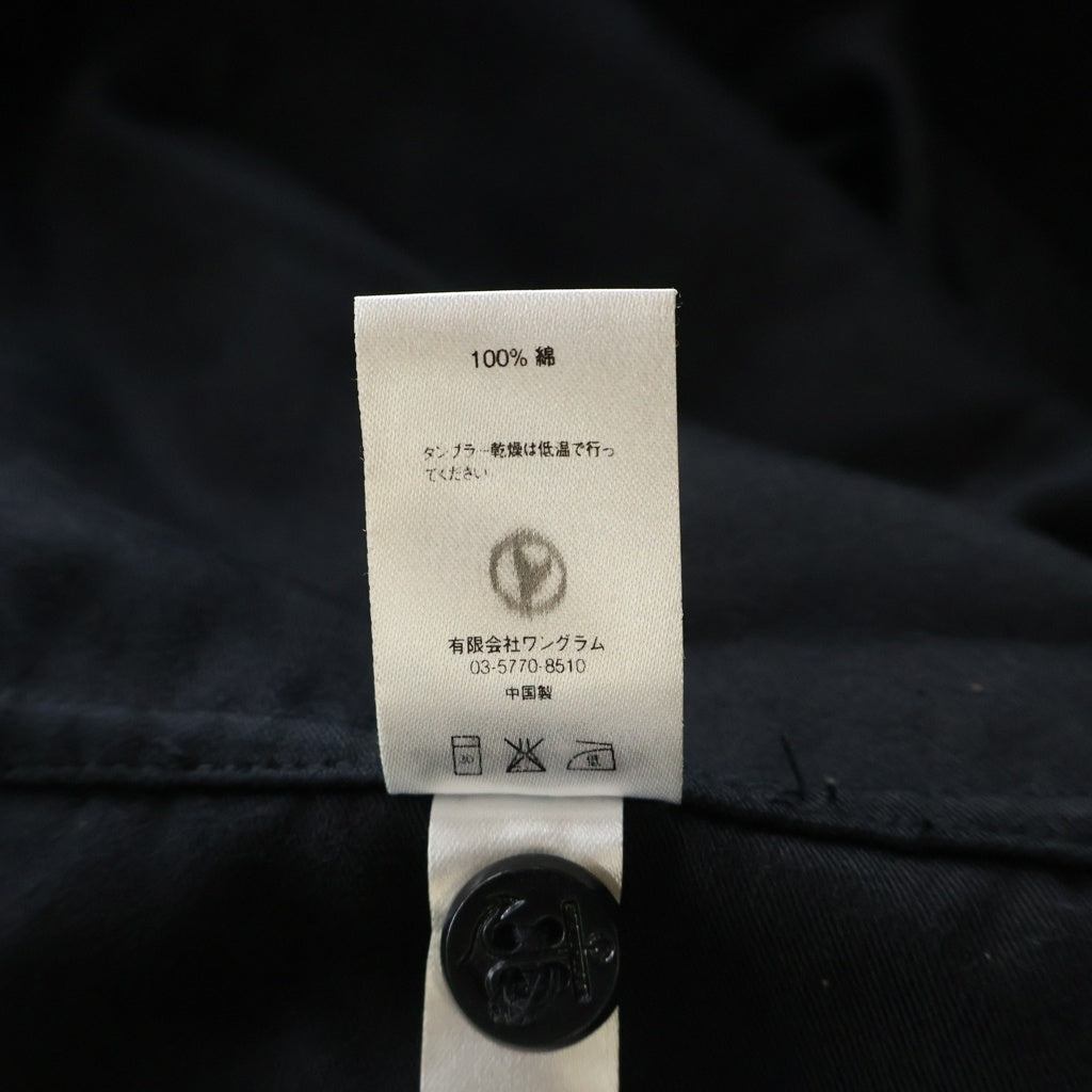 SUPREME(シュプリーム) 13AW Moleskin Naval Shirt モールスキンボタンアップ長袖ミリタリーシャツ ブラック