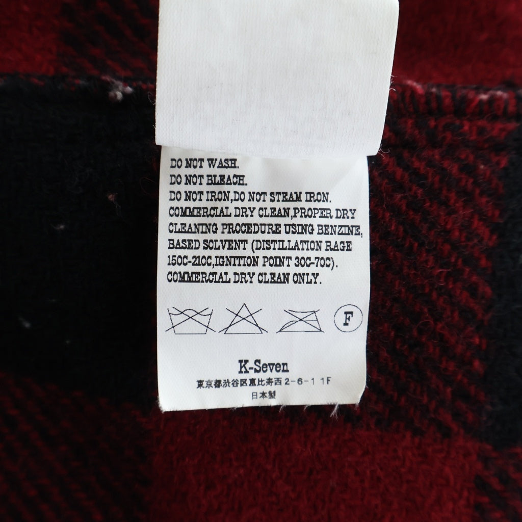 TENDERLOIN(テンダーロイン) T-BAFFALO JACKET ティーバッファロー ボタンアップ チェックシャツジャケット レッド/ブラック