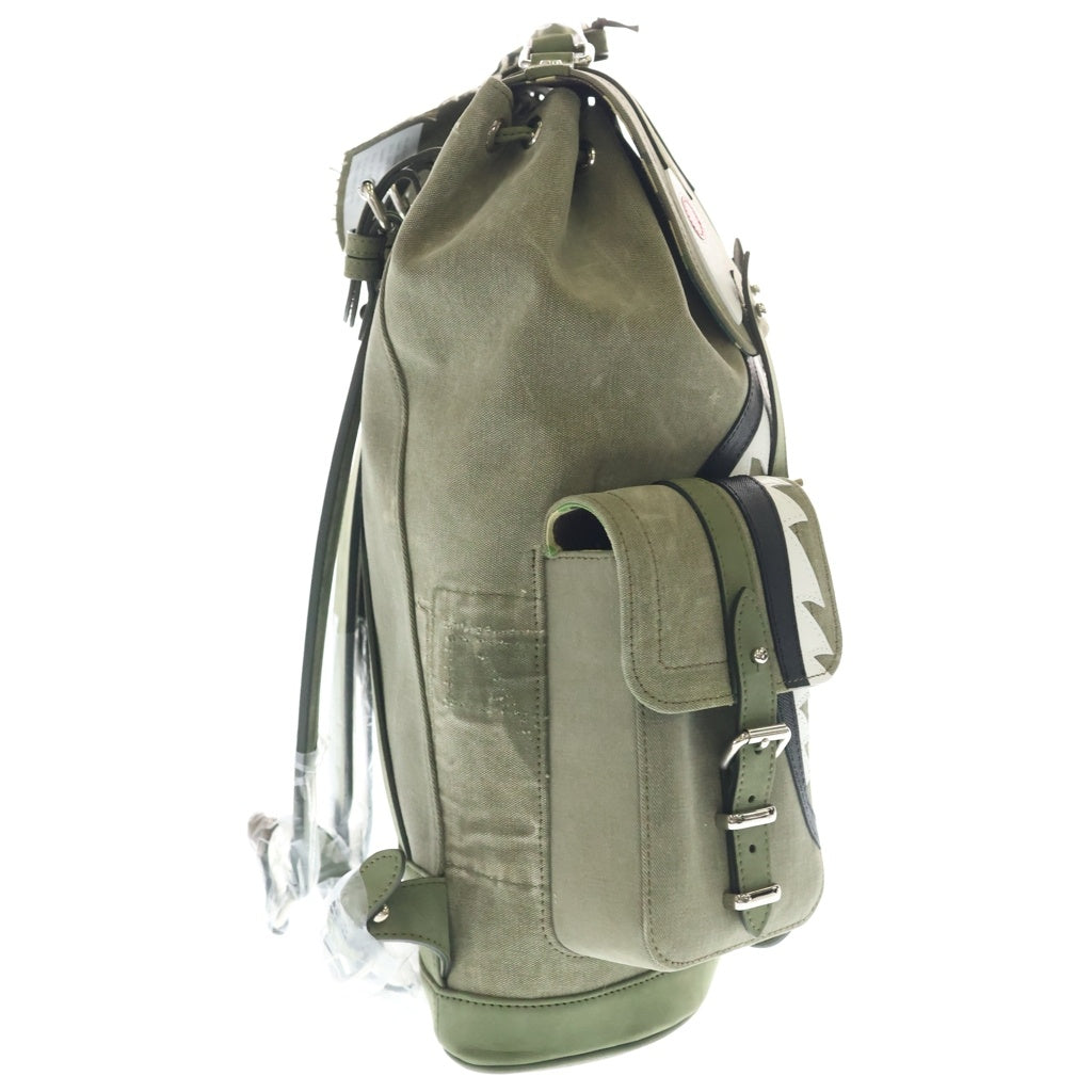 READY MADE(レディメイド) × APE FIELD PACK アベイシングエイプ シャーク フィールドパック バックパック カーキ RE-APーKH-00-00-005