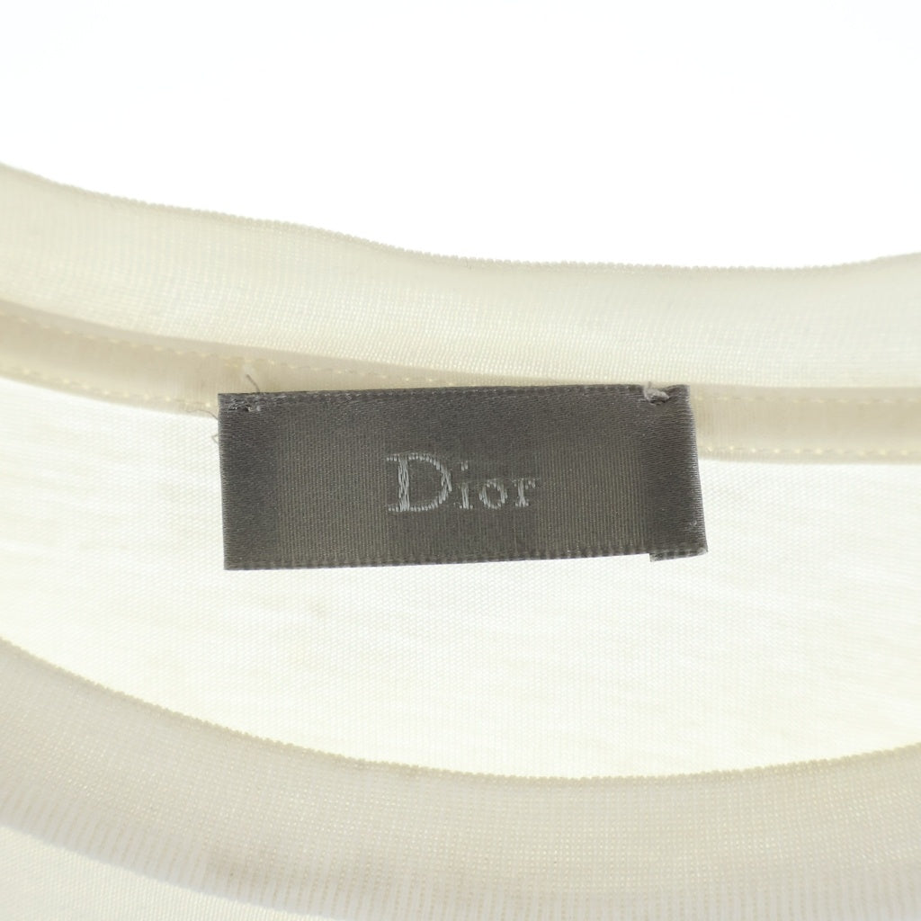 Christian Dior(クリスチャンディオール) アトリエロゴ 両面プリント Tシャツ カットソー ホワイト 863J621I2712