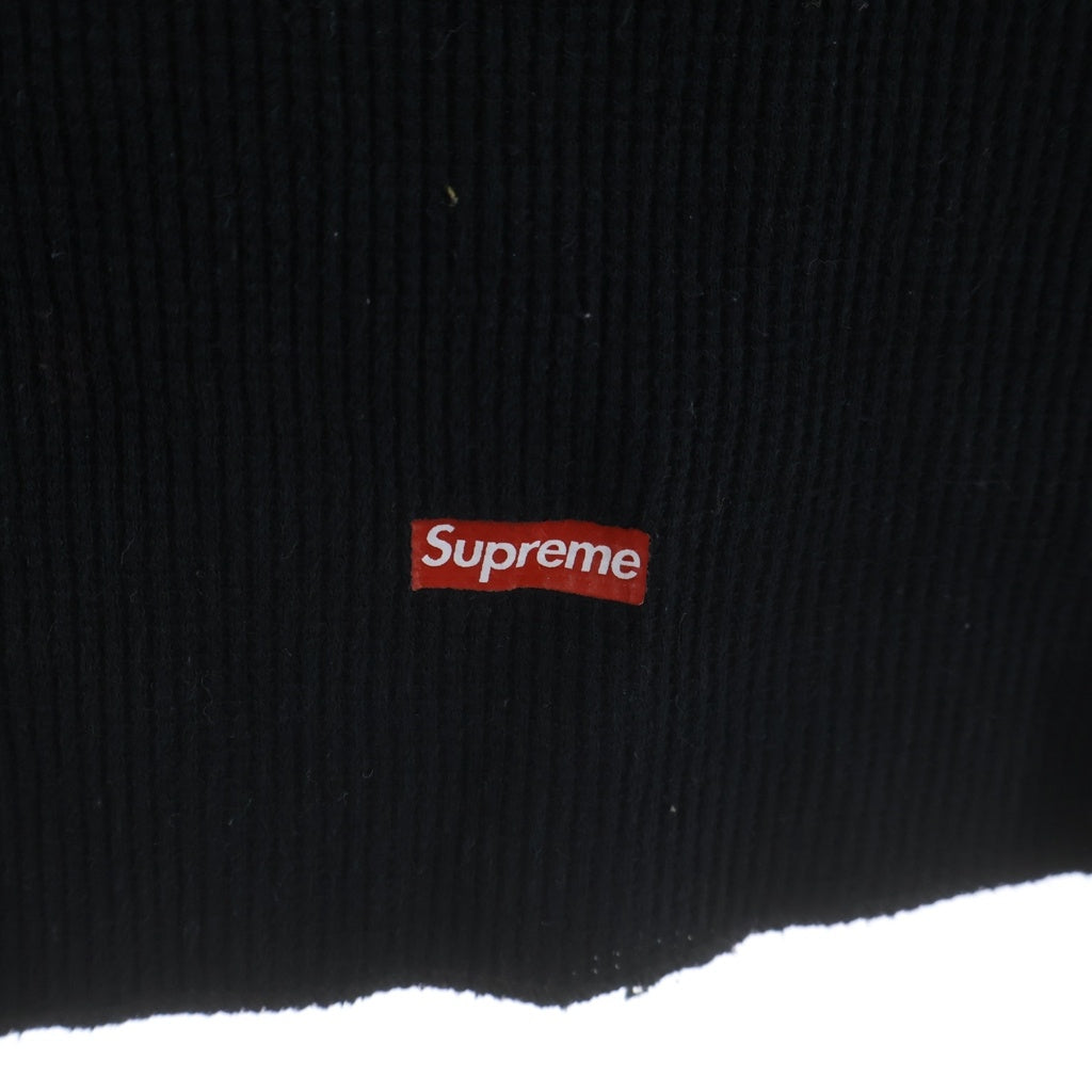 SUPREME(シュプリーム) ×Hanes Bones Thermal Crew ヘインズ ボーンズプリント サーマルシャツ ブラック/ホワイト