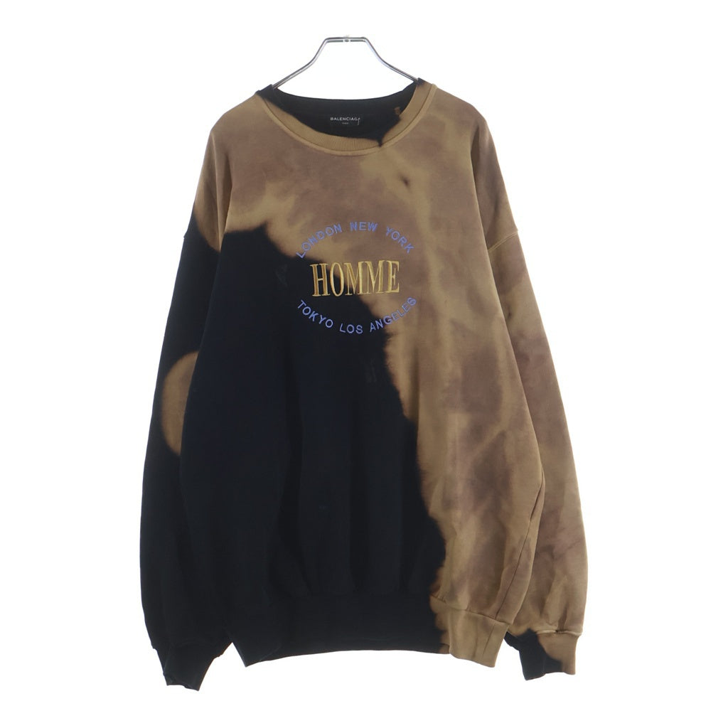 BALENCIAGA(バレンシアガ) 17AW ブリーチ加工 HOMME刺繍 オーバー 