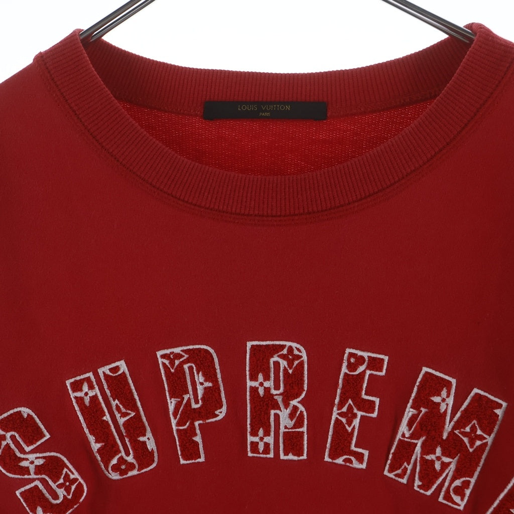 LOUIS VUITTON(ルイヴィトン) 17AW ×LOUIS VUITTON Arc Logo Crewneck LV アーチロゴ クルーネックスウェット レッド RM172 JIU HDY93W