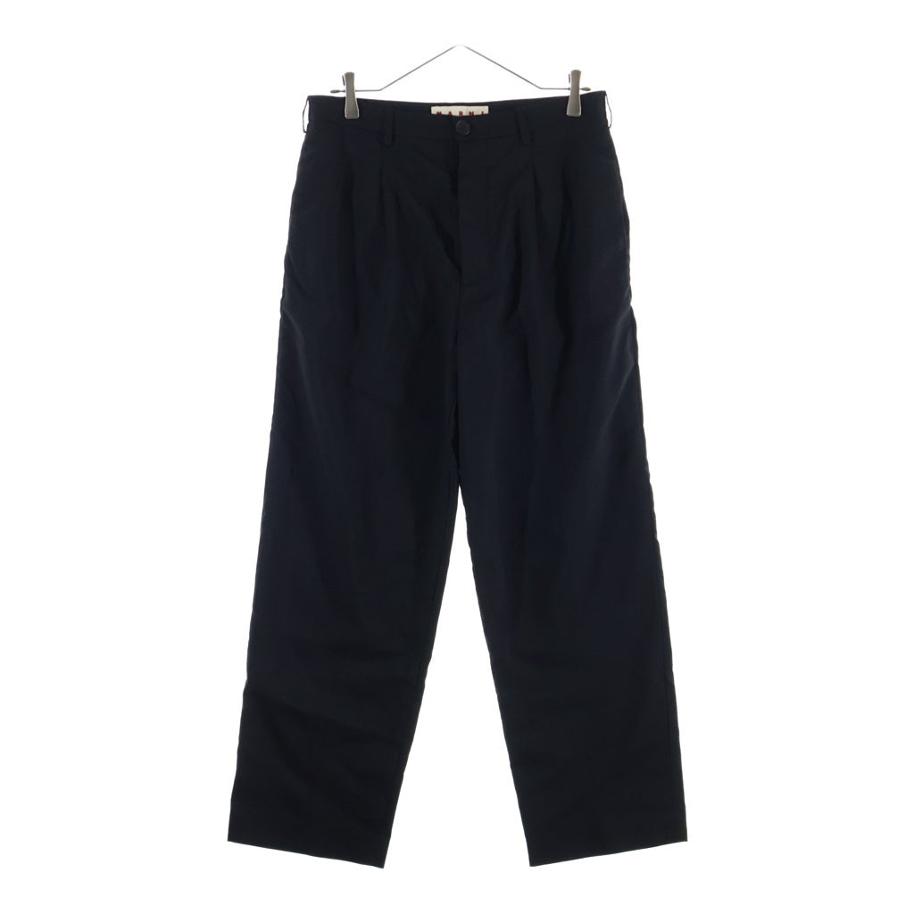 MARNI(マルニ) ウールトロピカルシャーリング 1Pテーパードパンツ ブラック PUMU0282U0 TW839