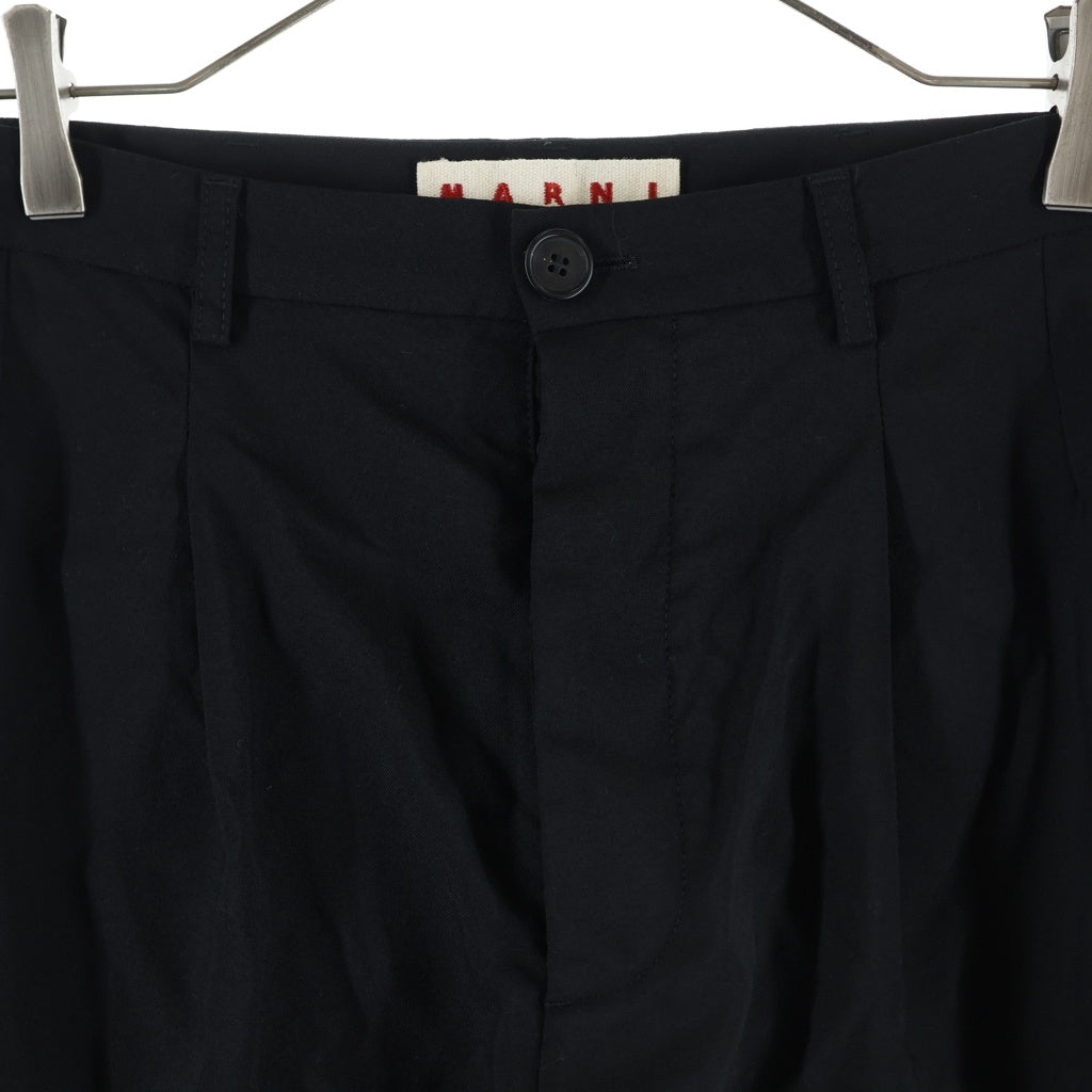 MARNI(マルニ) ウールトロピカルシャーリング 1Pテーパードパンツ ブラック PUMU0282U0 TW839