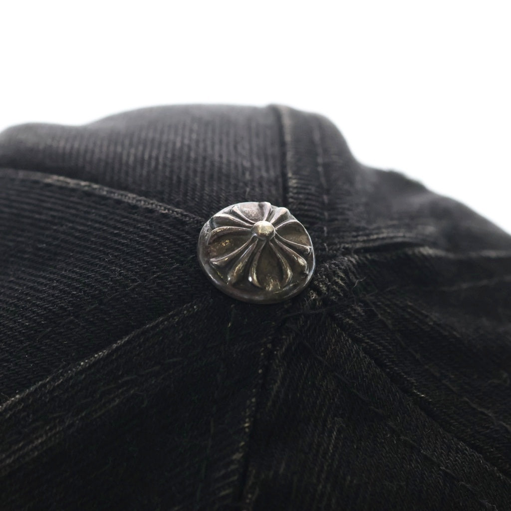 CHROME HEARTS(クロムハーツ) TRACKER CAP ホースシュー刺繍 クロスボール付き トラッカーキャップ ブラック