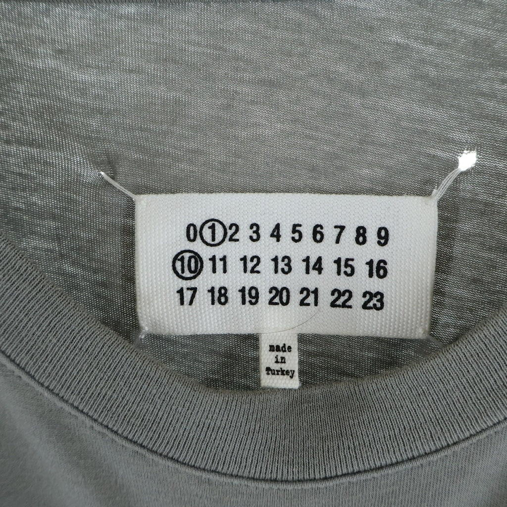 Maison Margiela(メゾンマルジェラ) クラシッククルーネック半袖カットソーTシャツ グレー S50GC0690