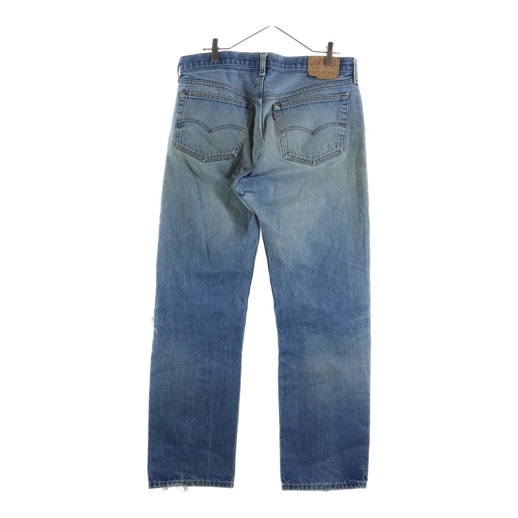 Levi's(リーバイス) 80S 501 ボタン裏522刻印 ボタンフライ ダメージストレート デニムパンツ インディゴ