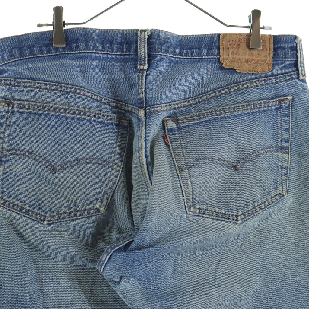 Levi's(リーバイス) 80S 501 ボタン裏522刻印 ボタンフライ ダメージストレート デニムパンツ インディゴ