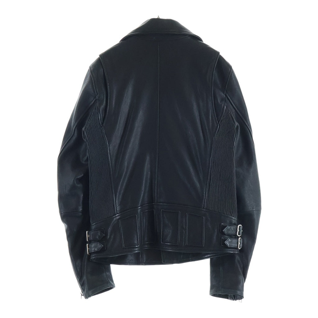 DIESEL(ディーゼル) ラムレザーダブルライダースジャケット ブラック TR008568