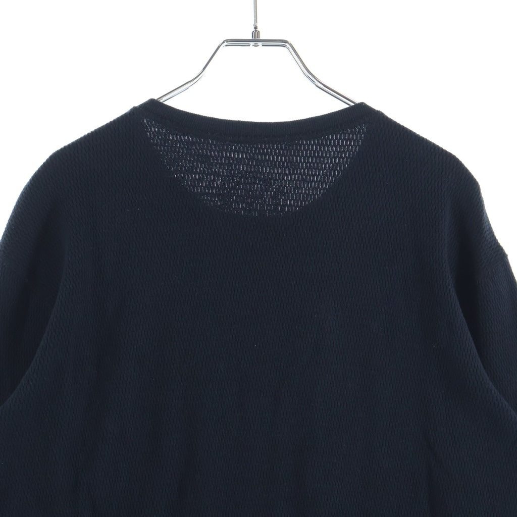 CHROME HEARTS(クロムハーツ) 袖クロスパッチ サーマル 長袖Tシャツ ブラック