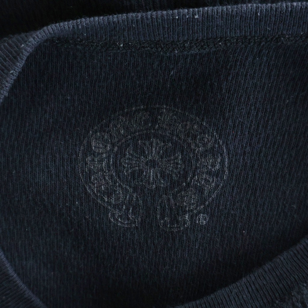 CHROME HEARTS(クロムハーツ) 袖クロスパッチ サーマル 長袖Tシャツ ブラック