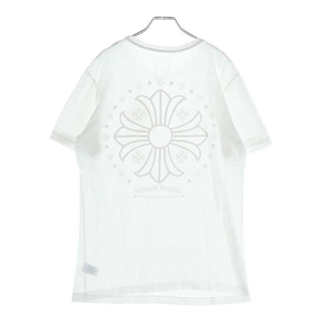 CHROME HEARTS(クロムハーツ) CH PLUS T-SHRT CHプラス バックスクロールプリント 半袖Tシャツ カットソー ホワイト