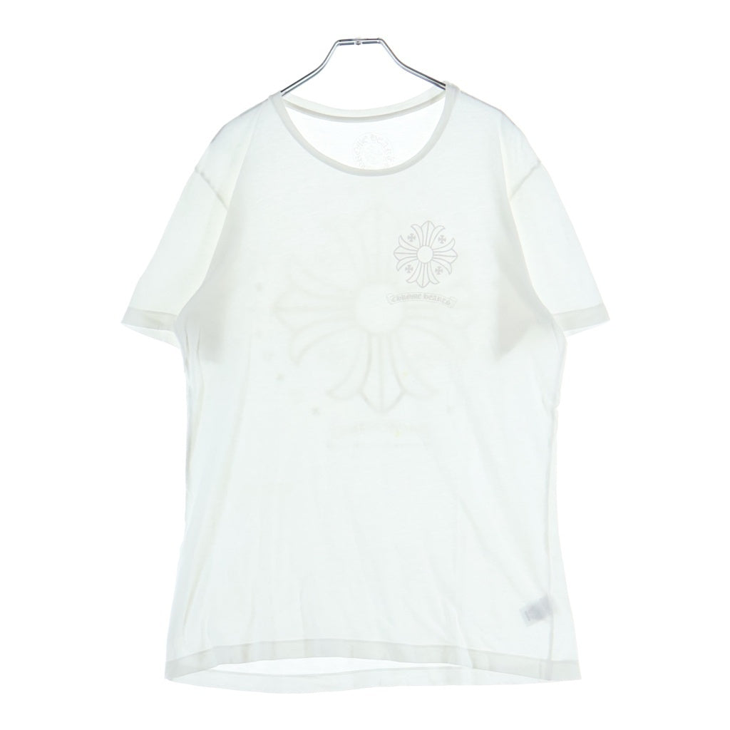CHROME HEARTS(クロムハーツ) CH PLUS T-SHRT CHプラス バックスクロールプリント 半袖Tシャツ カットソー ホワイト