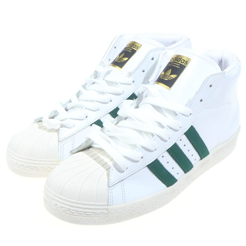 adidas(アディダス) PRO MODEL 80S プロモデル ハイカットシューズ スニーカー ホワイト/グリーン