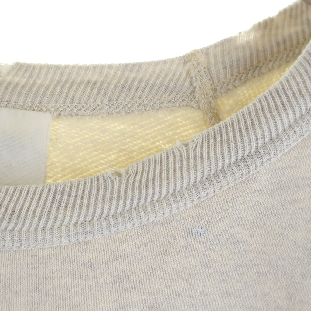 SAINT MICHAEL(セントマイケル) 21SS RAGLAN SWEAT GOD EYE ラグラン ゴッドアイフロントプリント スウェットトレーナー ホワイト SM-S21-0000-021