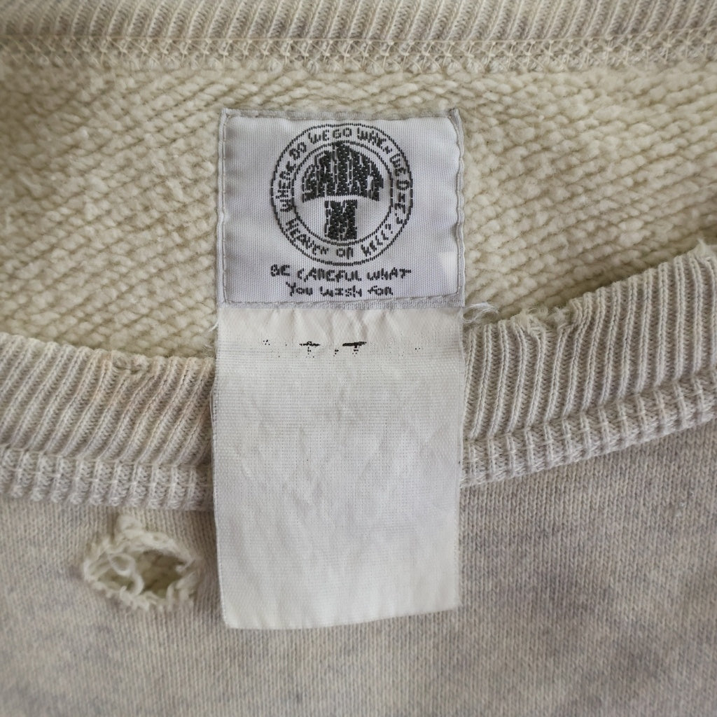 SAINT MICHAEL(セントマイケル) 21SS RAGLAN SWEAT GOD EYE ラグラン ゴッドアイフロントプリント スウェットトレーナー ホワイト SM-S21-0000-021
