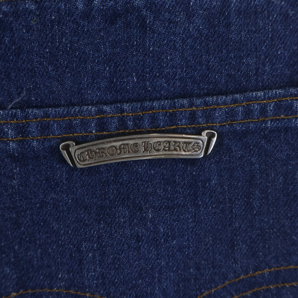 CHROME HEARTS(クロムハーツ) ×LEVI'S 517 STENCIL DENIM ステンシル ペイントデザインクロスパッチ付きデニムパンツ インディゴ
