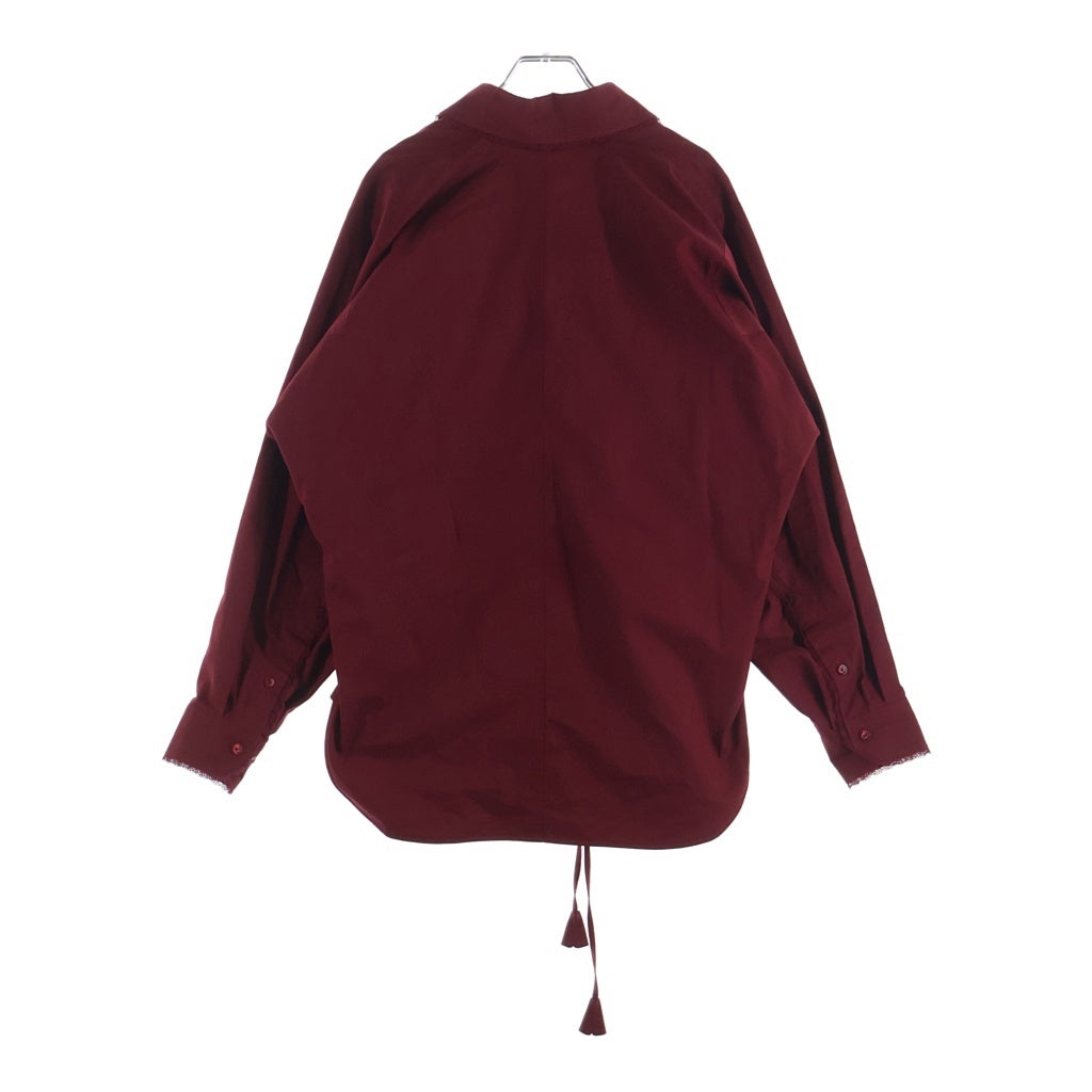 GUCCI(グッチ) 25SS COTTON SHIRTS BLOUSE コットン 長袖シャツ ブラウス レディース レッド 830353 Z7ADR