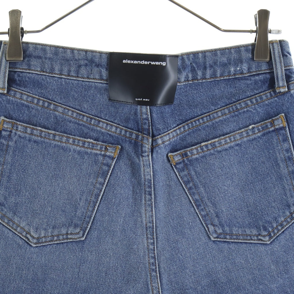 ALEXANDER WANG(アレキサンダーワン) BITE バイト カットオフ ハーフデニムパンツ インディゴ レディース