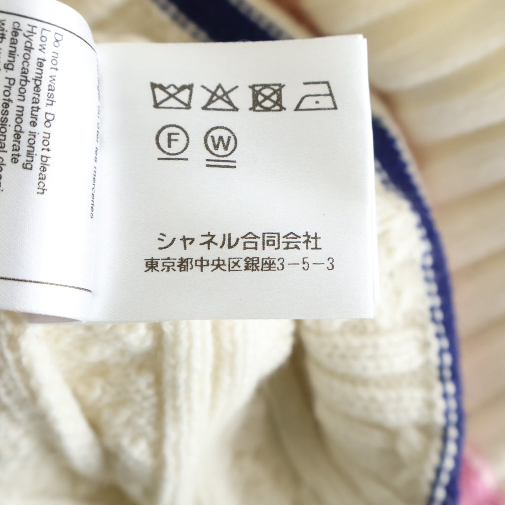 CHANEL(シャネル) ココマーク Vネック チルデンセーター ニット ホワイト P74550K10682 レディース
