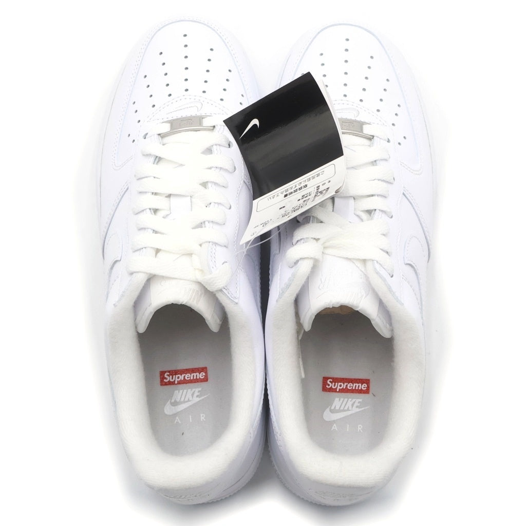 NIKE(ナイキ) ×SUPREME AIR FORCE 1 LOW SP シュプリーム エアフォース 1 レザーローカットスニーカー ホワイト US8.5/26.5cm CU9225-100