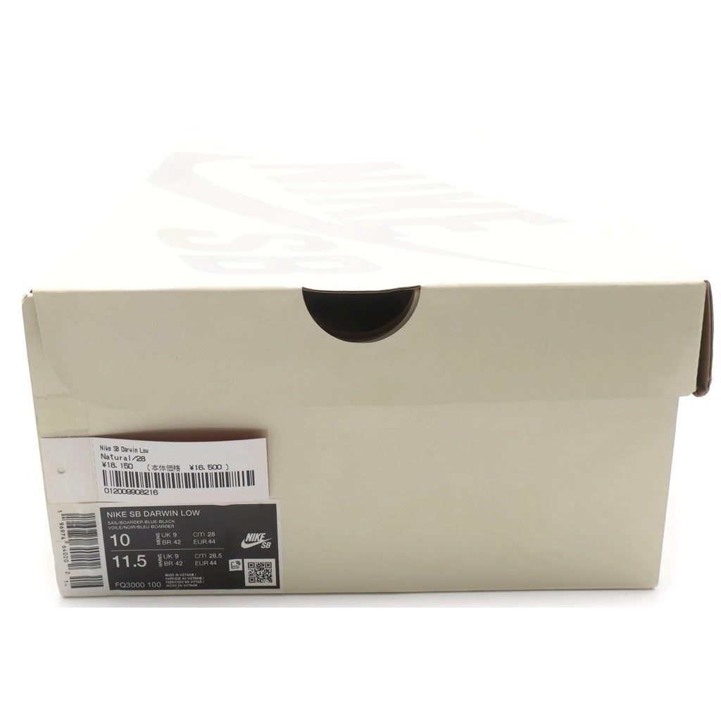NIKE(ナイキ) ×SUPREME NIKE SB LOW シュプリーム ナイキSB キャンバスローカットスニーカー ホワイト /ブラック US8/26cm FQ3000-100