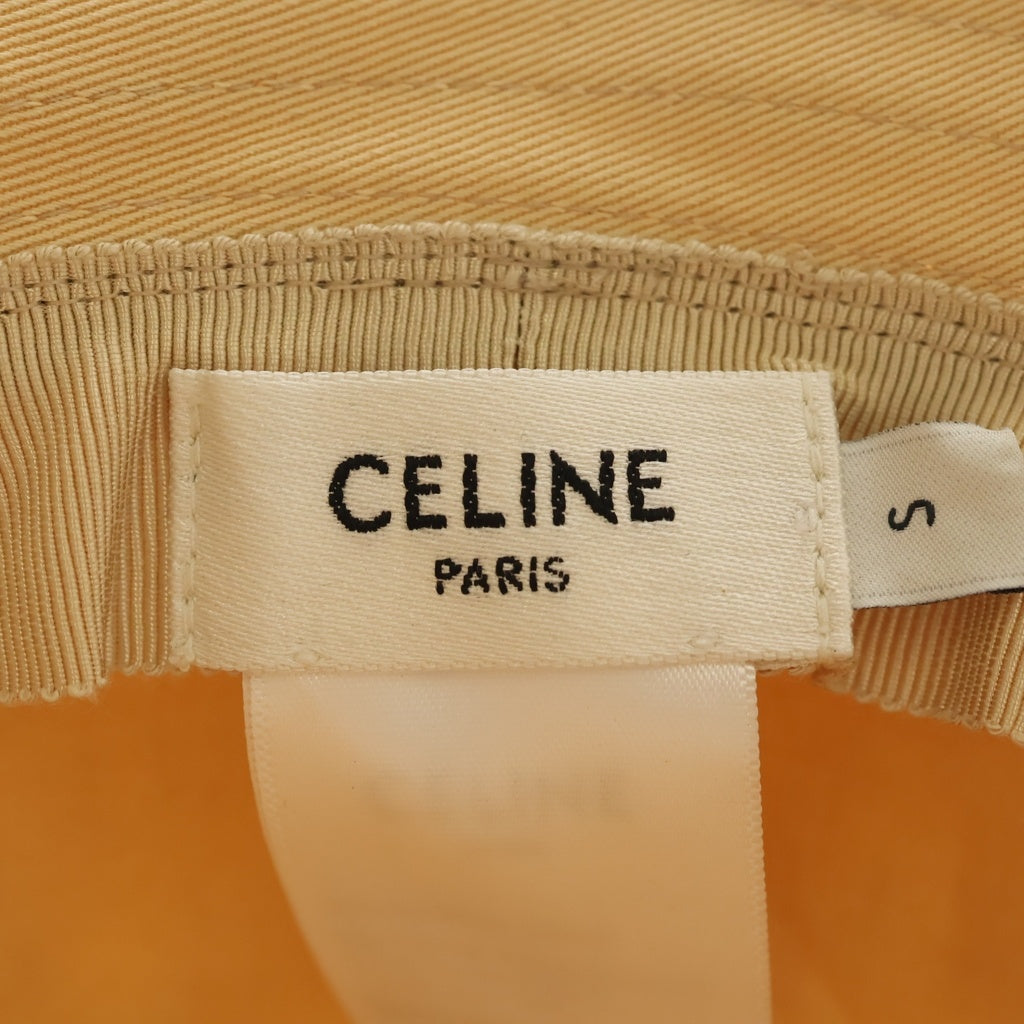 CELINE(セリーヌ) トリオンフパッチ付き バケットハット 帽子 ベージュ 2AUE0968P.03HX レディース