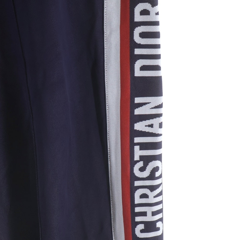Christian Dior(クリスチャンディオール) サイドジップ ロゴ トラックパンツ ジョガーパンツ パープル レディース