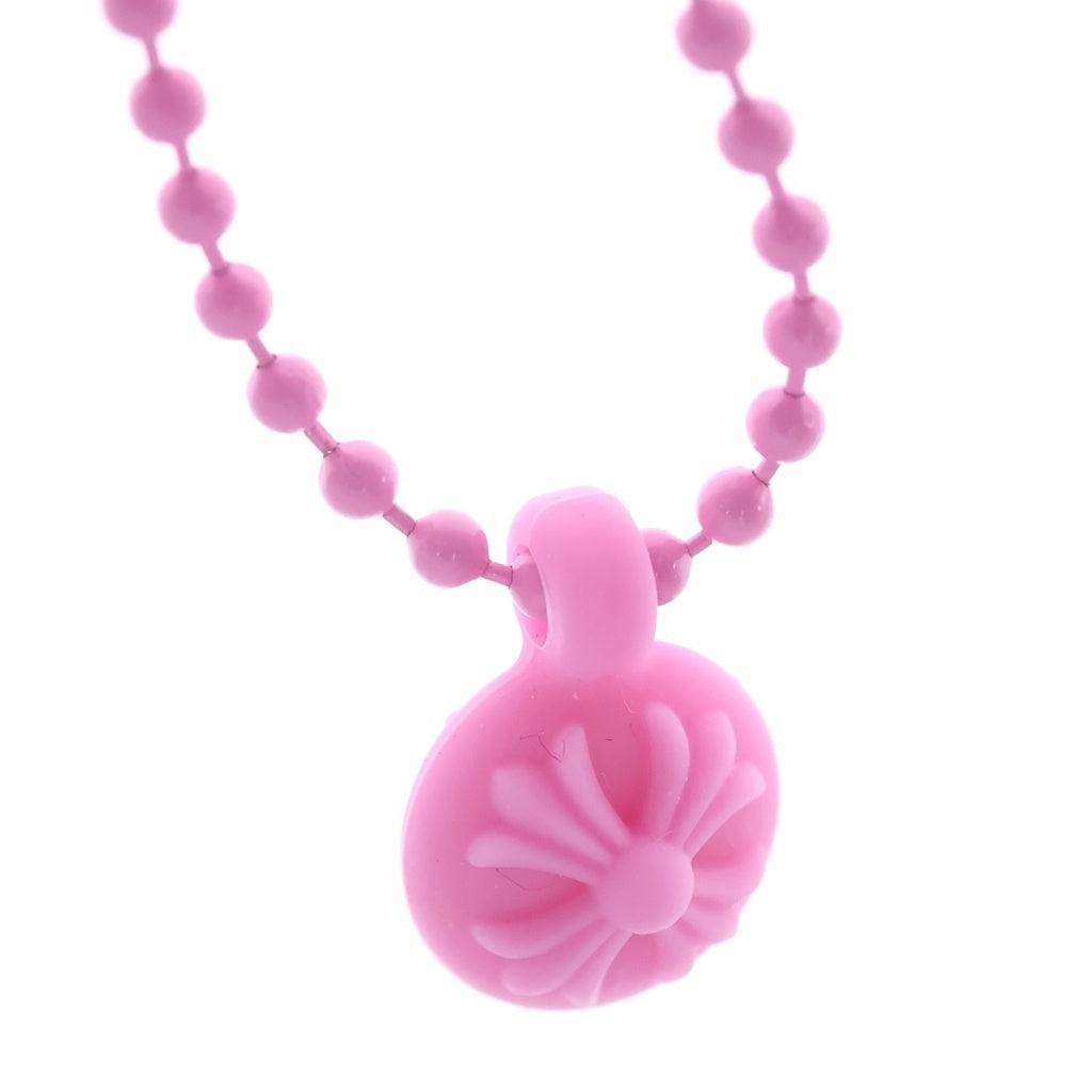 CHROME HEARTS(クロムハーツ) RUBBER CH CRS BALL ラバークロスボール シリコンネックレス ピンク