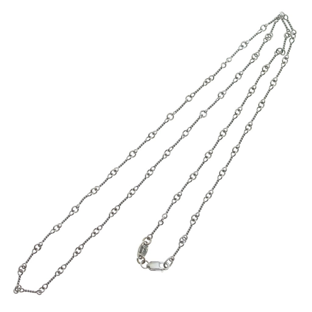 CHROME HEARTS(クロムハーツ) 18KWG NECKCHAIN T20 ツイストチェーンネックレス 20inch ホワイトゴールド BCA003