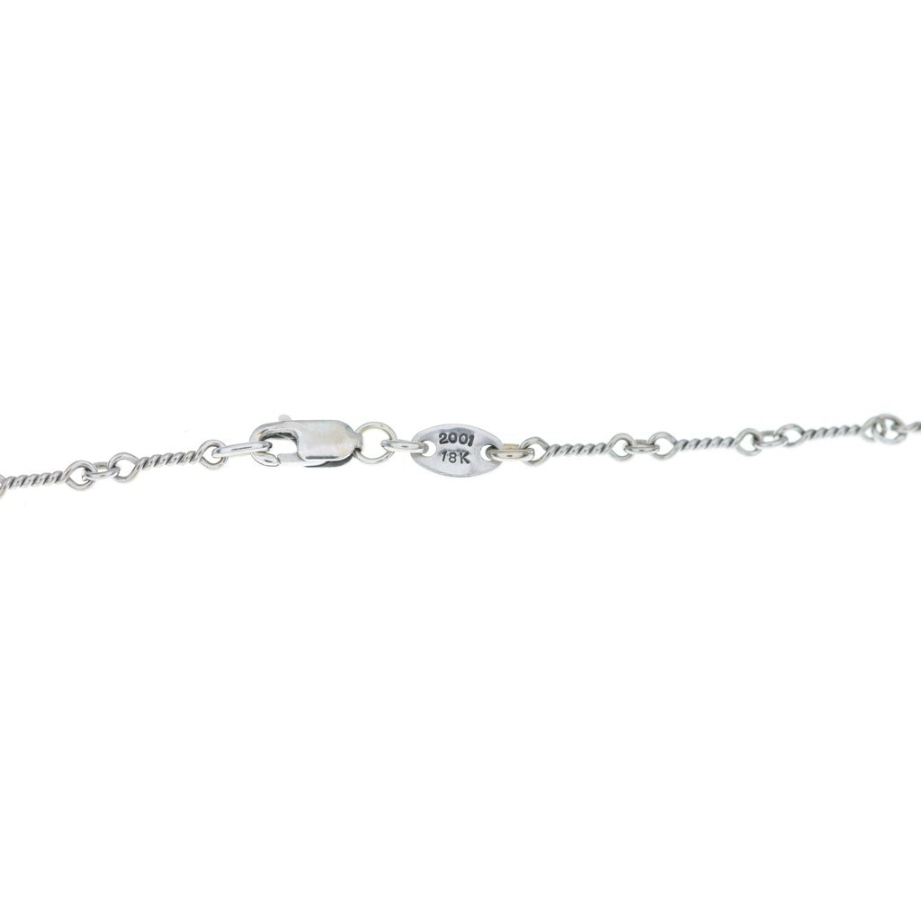 CHROME HEARTS(クロムハーツ) 18KWG NECKCHAIN T20 ツイストチェーンネックレス 20inch ホワイトゴールド BCA003